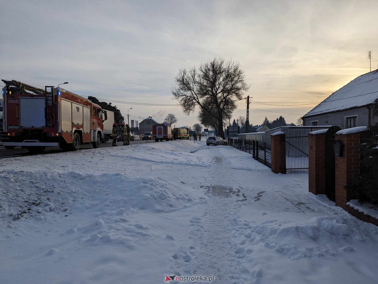 Wypadek w Olszewie-Borkach [17.01.2024] - zdjęcie #7 - eOstroleka.pl