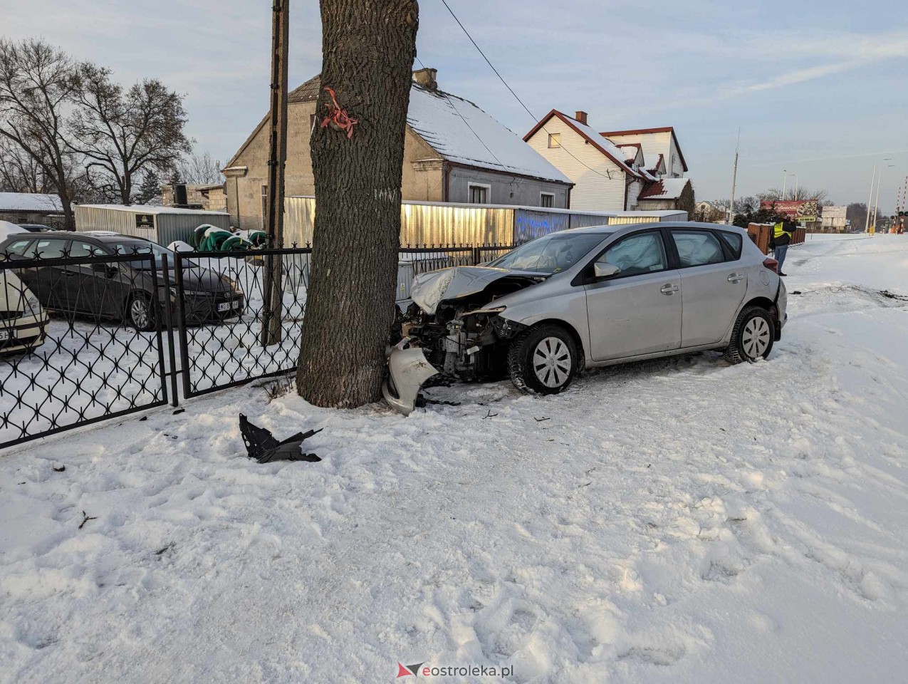 Wypadek w Olszewie-Borkach [17.01.2024] - zdjęcie #3 - eOstroleka.pl