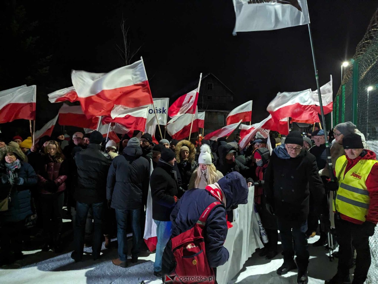 Przytuły Stare: Wiec poparcia dla Macieja Wąsika z udziałem J. Kaczyńskiego [19.01.2024] - zdjęcie #73 - eOstroleka.pl