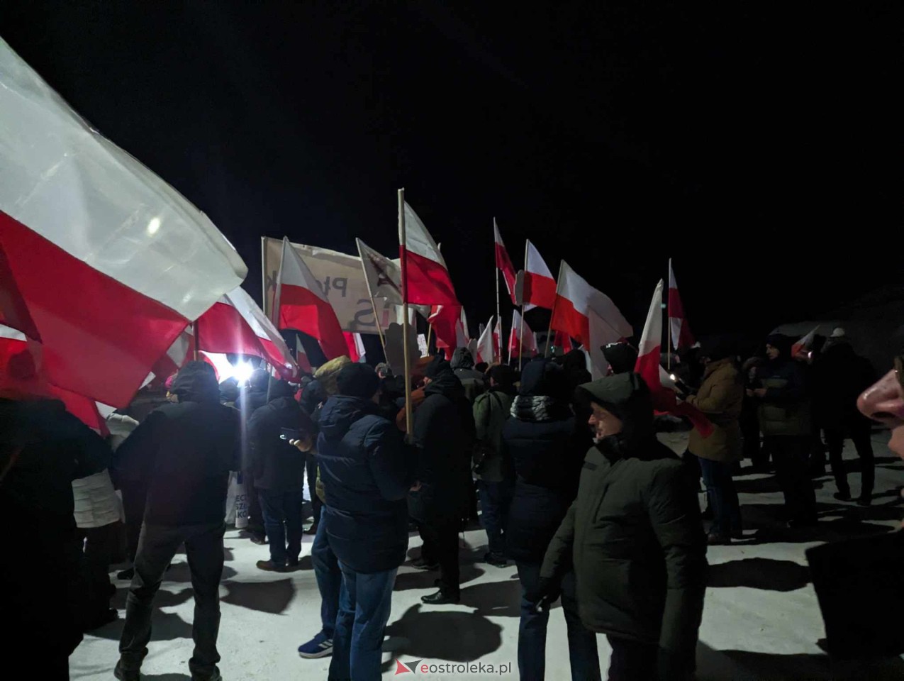 Przytuły Stare: Wiec poparcia dla Macieja Wąsika z udziałem J. Kaczyńskiego [19.01.2024] - zdjęcie #67 - eOstroleka.pl