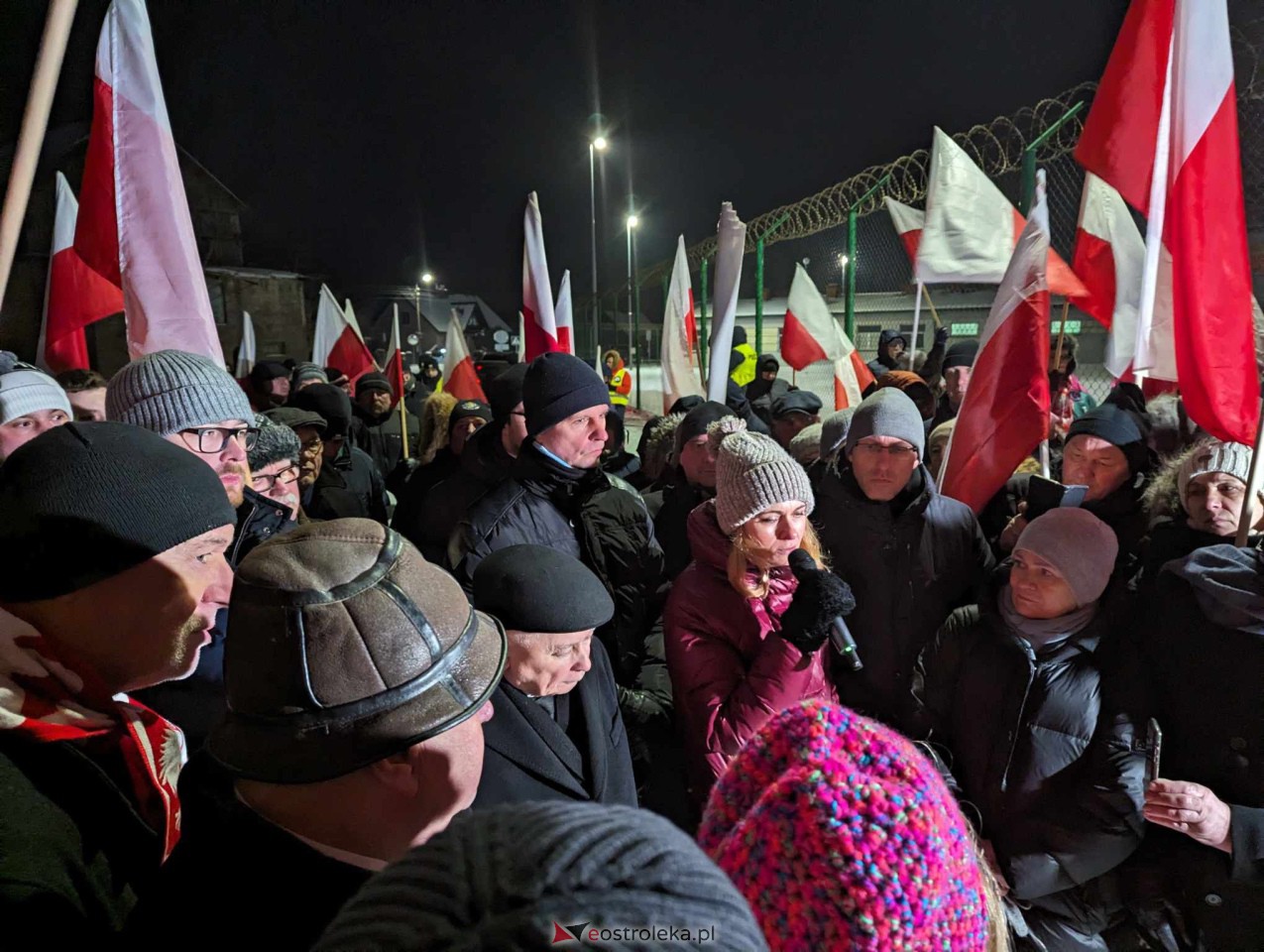 Przytuły Stare: Wiec poparcia dla Macieja Wąsika z udziałem J. Kaczyńskiego [19.01.2024] - zdjęcie #66 - eOstroleka.pl