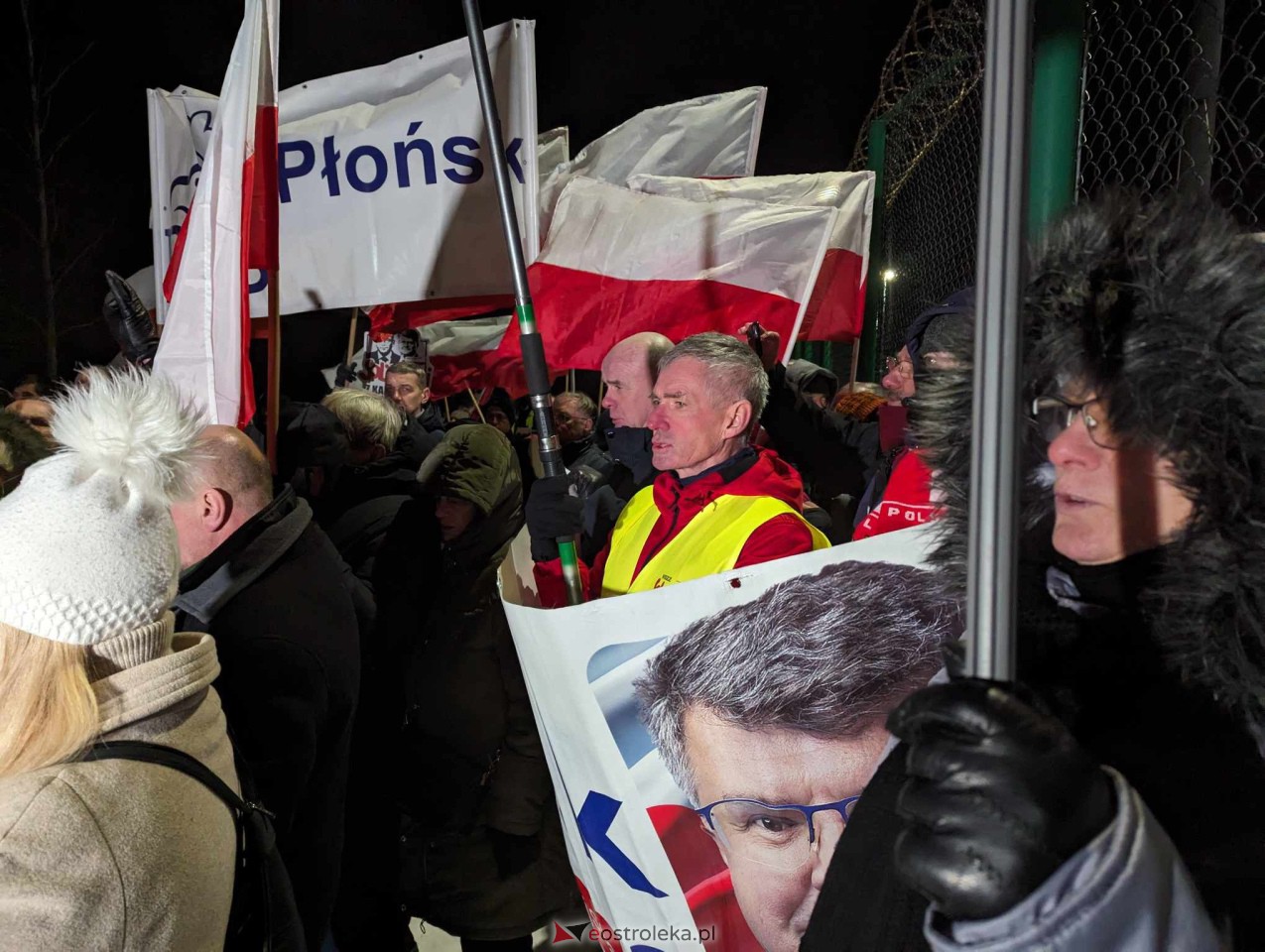 Przytuły Stare: Wiec poparcia dla Macieja Wąsika z udziałem J. Kaczyńskiego [19.01.2024] - zdjęcie #61 - eOstroleka.pl