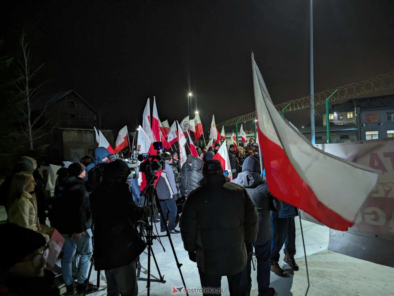Przytuły Stare: Wiec poparcia dla Macieja Wąsika z udziałem J. Kaczyńskiego [19.01.2024] - zdjęcie #40 - eOstroleka.pl