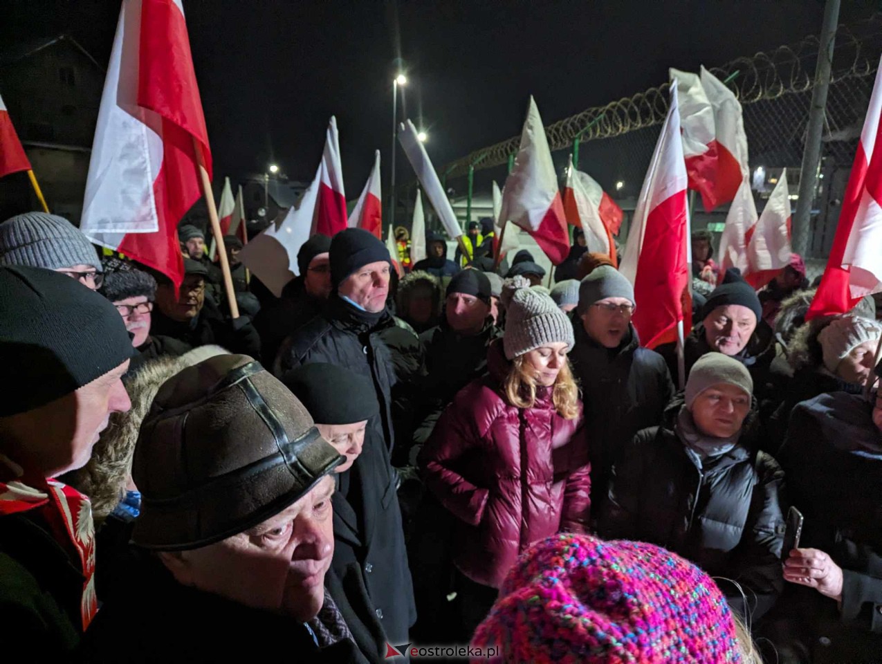Przytuły Stare: Wiec poparcia dla Macieja Wąsika z udziałem J. Kaczyńskiego [19.01.2024] - zdjęcie #36 - eOstroleka.pl