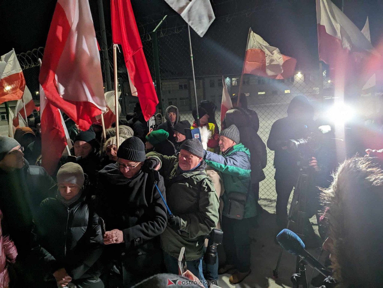 Przytuły Stare: Wiec poparcia dla Macieja Wąsika z udziałem J. Kaczyńskiego [19.01.2024] - zdjęcie #31 - eOstroleka.pl