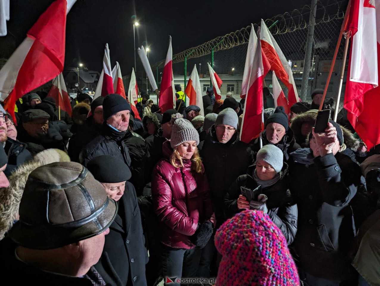 Przytuły Stare: Wiec poparcia dla Macieja Wąsika z udziałem J. Kaczyńskiego [19.01.2024] - zdjęcie #16 - eOstroleka.pl