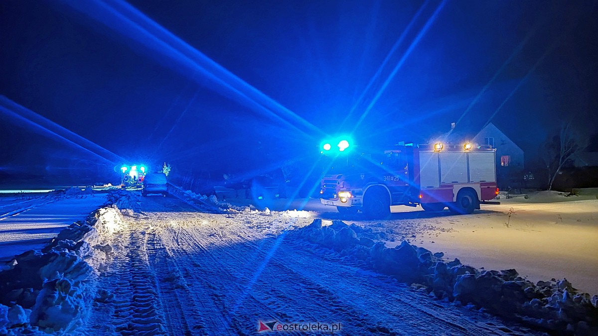 Zaczadzenie w Dylewie [21.01.2024] - zdjęcie #1 - eOstroleka.pl