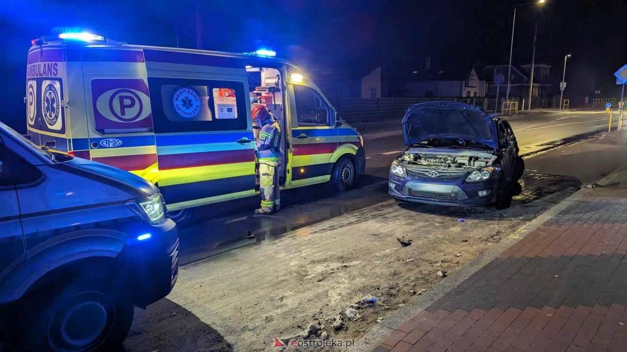 Wypadek na Słowackiego w Ostrołęce [28.01.2024] - zdjęcie #4 - eOstroleka.pl