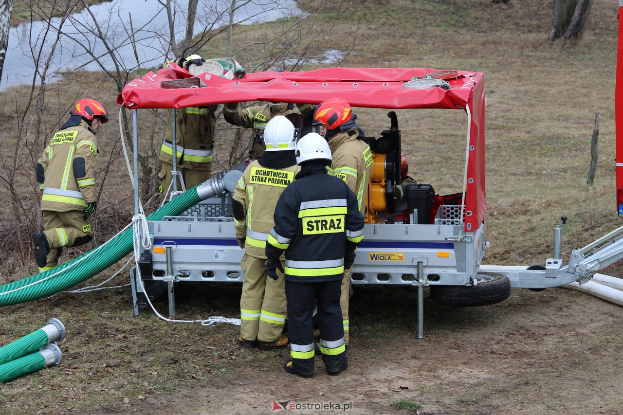 Ćwiczenia przeciwpowodziowe w Ostrołęce [3.02.2024] - zdjęcie #13 - eOstroleka.pl
