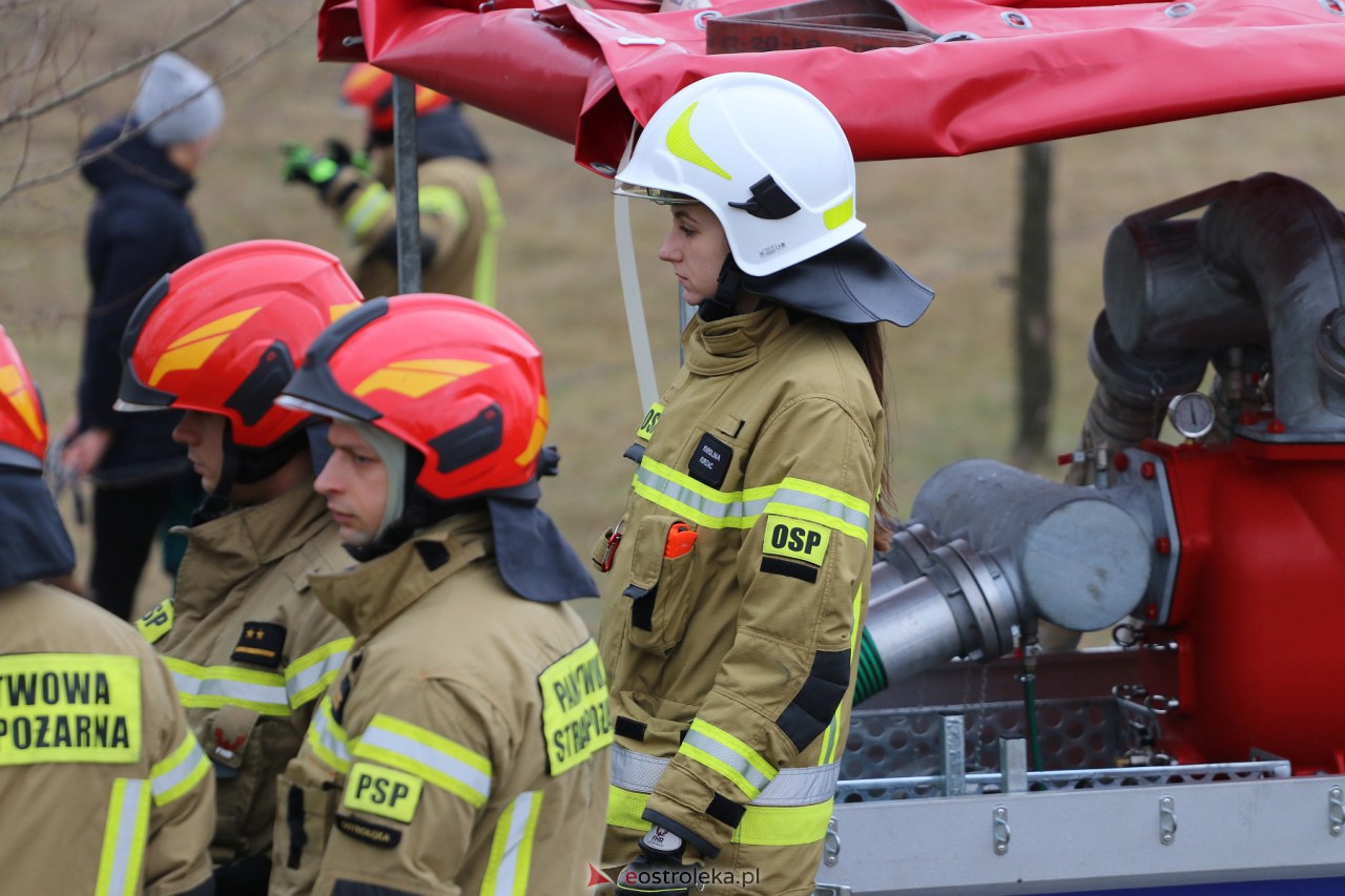 Ćwiczenia przeciwpowodziowe w Ostrołęce [3.02.2024] - zdjęcie #5 - eOstroleka.pl