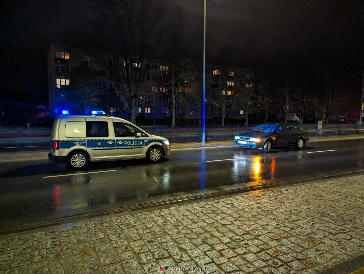 Kolizja na Witosa w Ostrołęce [06.02.2024] - zdjęcie #4 - eOstroleka.pl