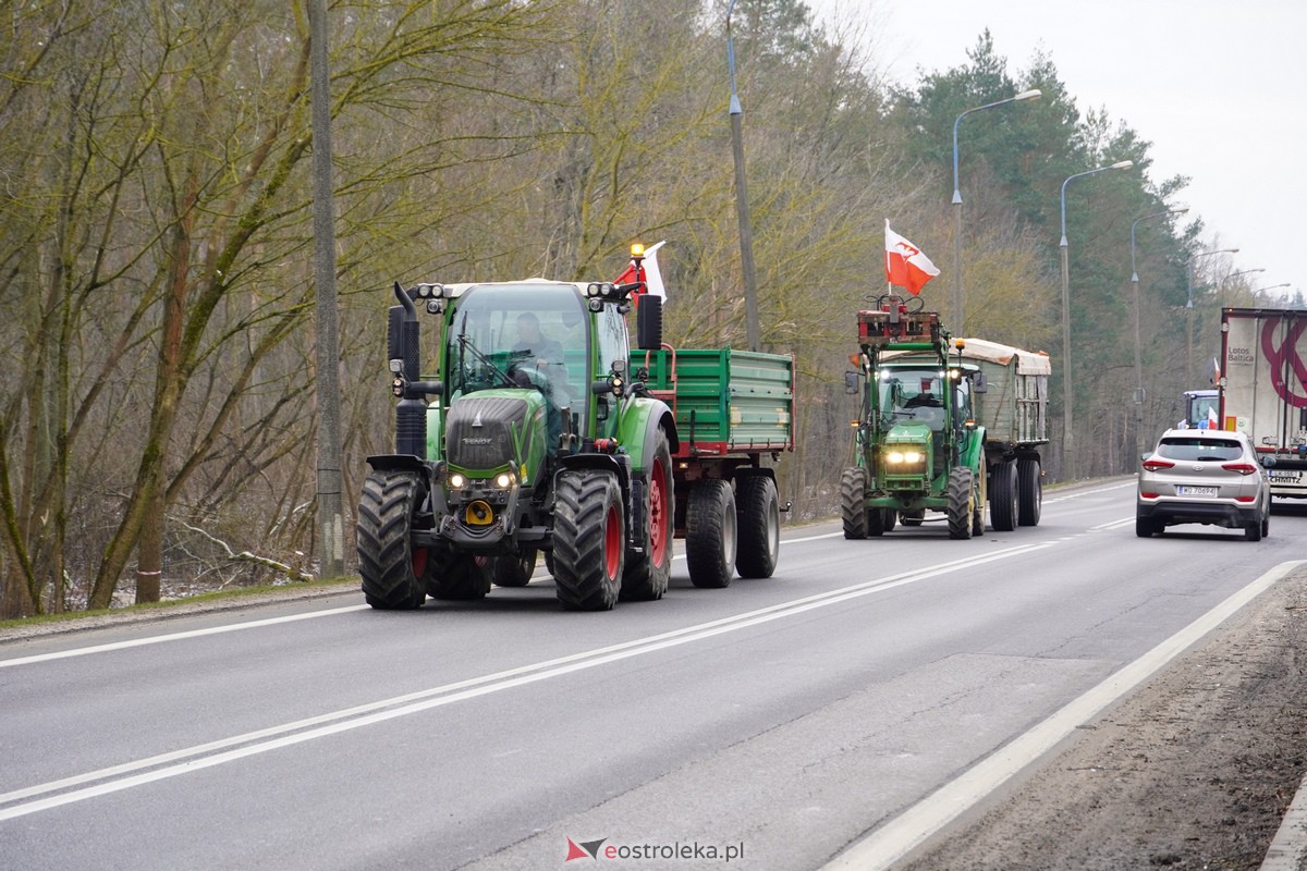 Protest rolników także w Ostrołęce! Ciągniki na ulicach [9.02.2024] - zdjęcie #105 - eOstroleka.pl