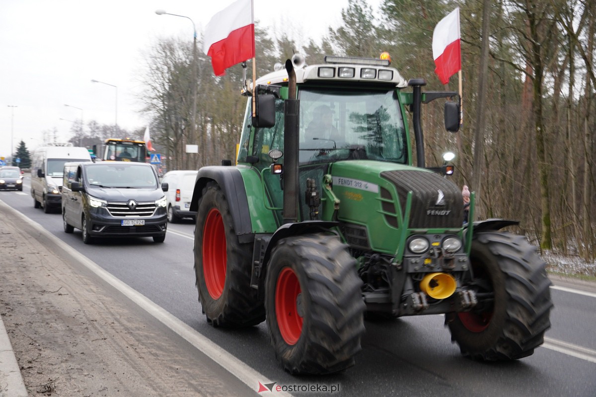 Protest rolników także w Ostrołęce! Ciągniki na ulicach [9.02.2024] - zdjęcie #92 - eOstroleka.pl