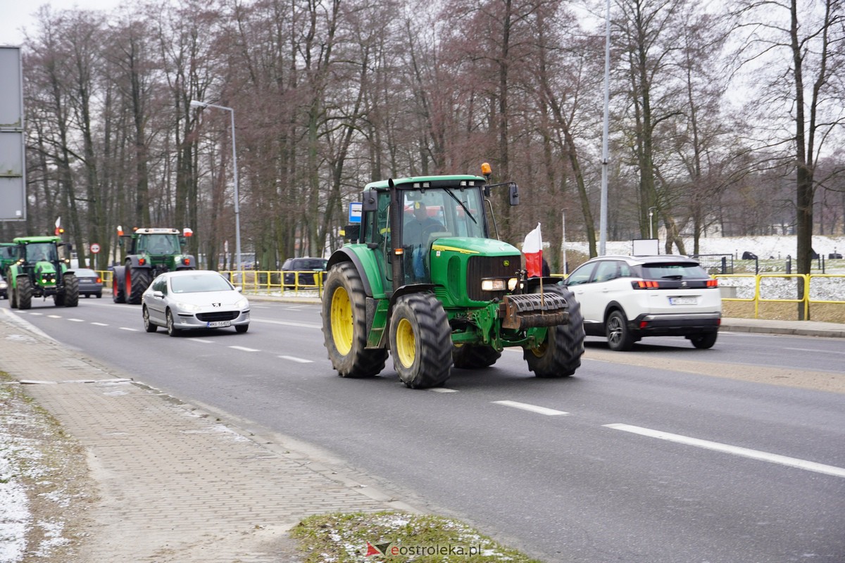 Protest rolników także w Ostrołęce! Ciągniki na ulicach [9.02.2024] - zdjęcie #35 - eOstroleka.pl