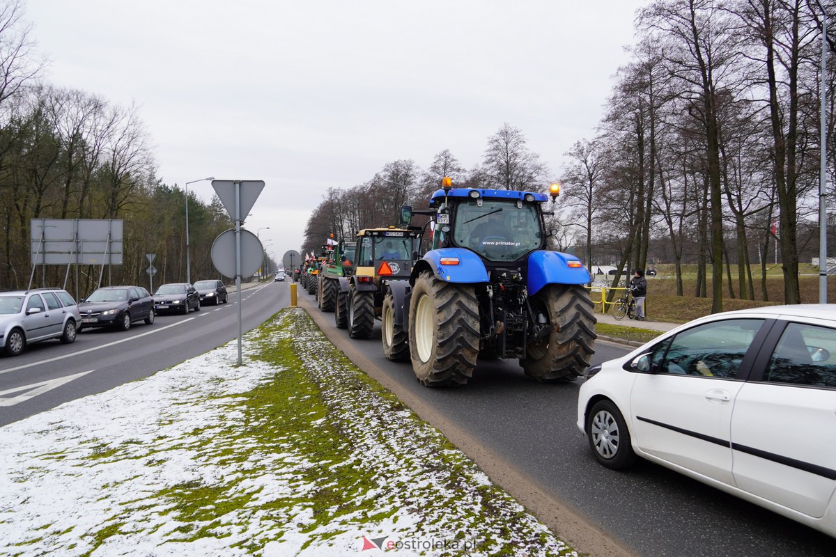 Protest rolników także w Ostrołęce! Ciągniki na ulicach [9.02.2024] - zdjęcie #27 - eOstroleka.pl