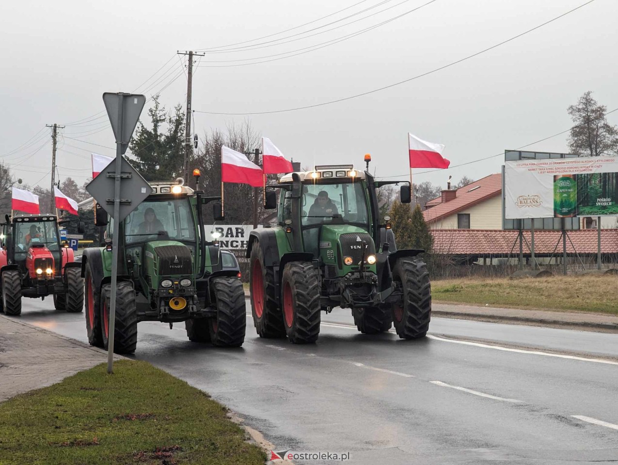 Protest rolników w Ostrołęce [21.02.2024] - zdjęcie #3 - eOstroleka.pl