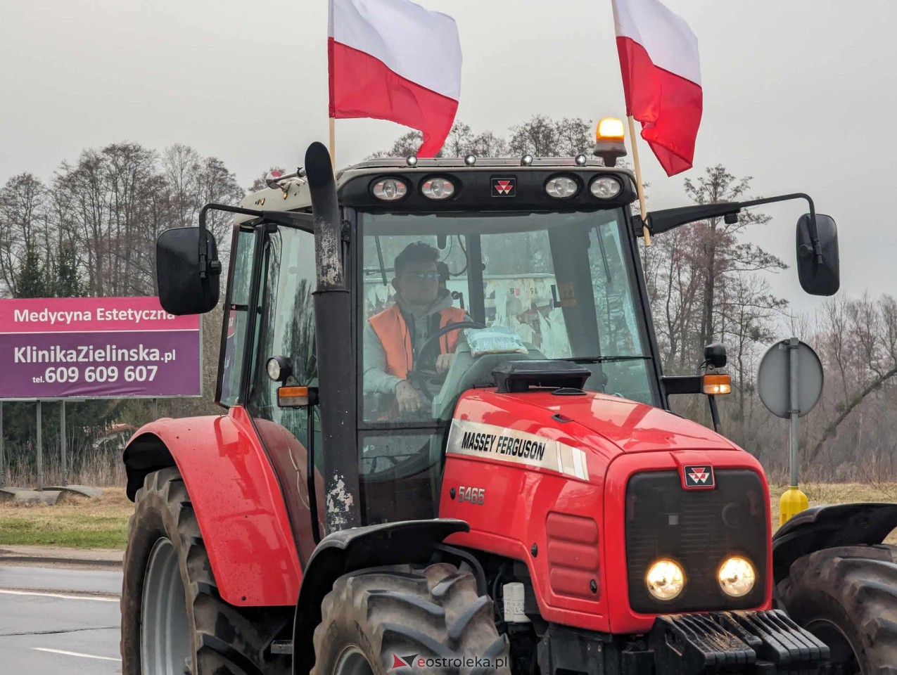 Protest rolników w Ostrołęce [21.02.2024] - zdjęcie #11 - eOstroleka.pl