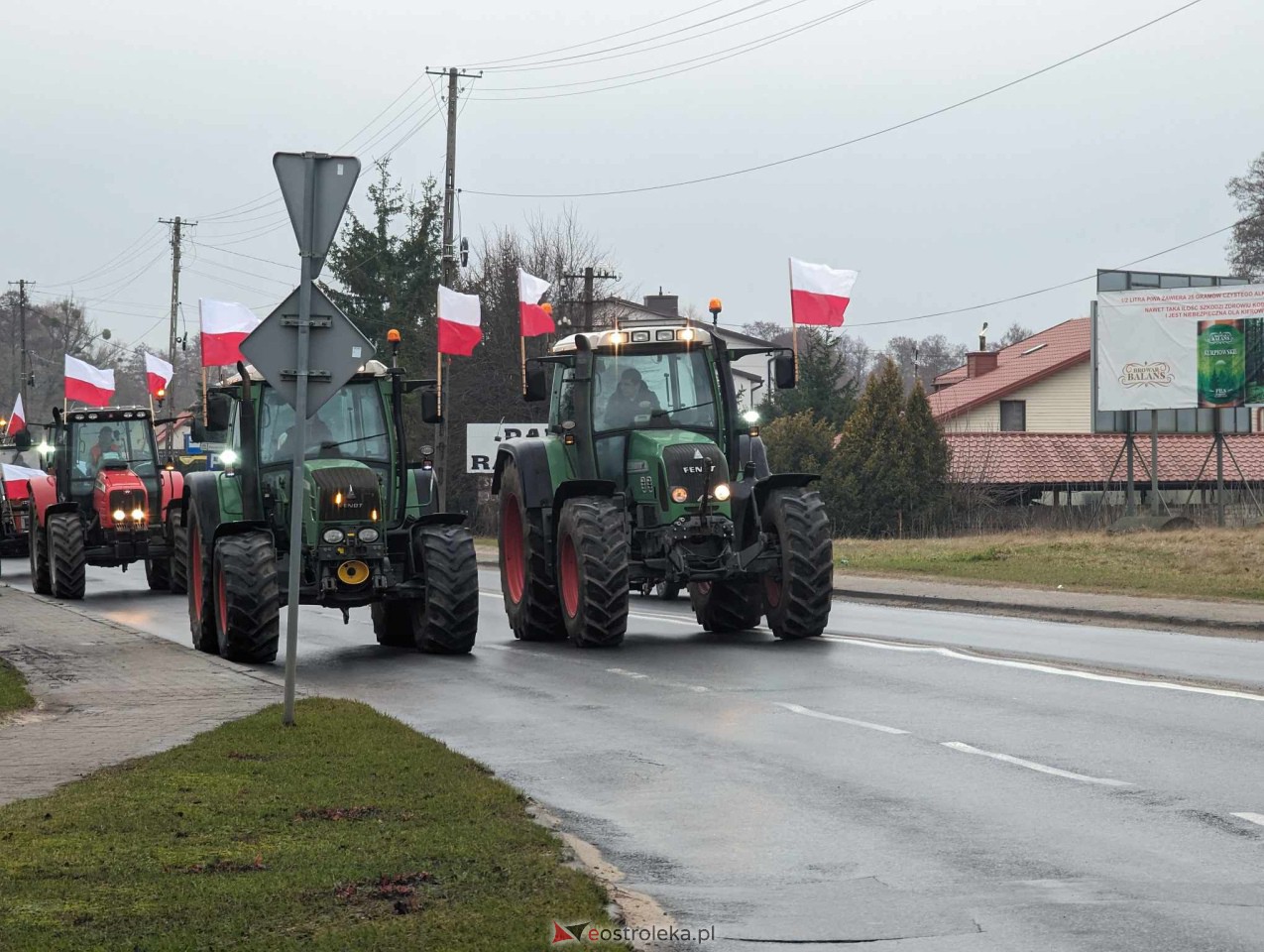 Protest rolników w Ostrołęce [21.02.2024] - zdjęcie #16 - eOstroleka.pl