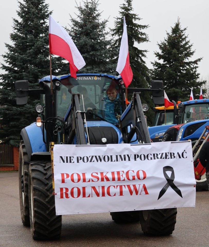 Protest rolników w Ostrołęce [21.02.2024] - zdjęcie #2 - eOstroleka.pl