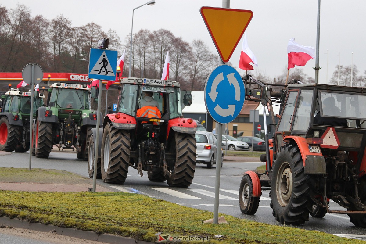 Protest rolników w Ostrołęce [21.02.2024] - zdjęcie #54 - eOstroleka.pl
