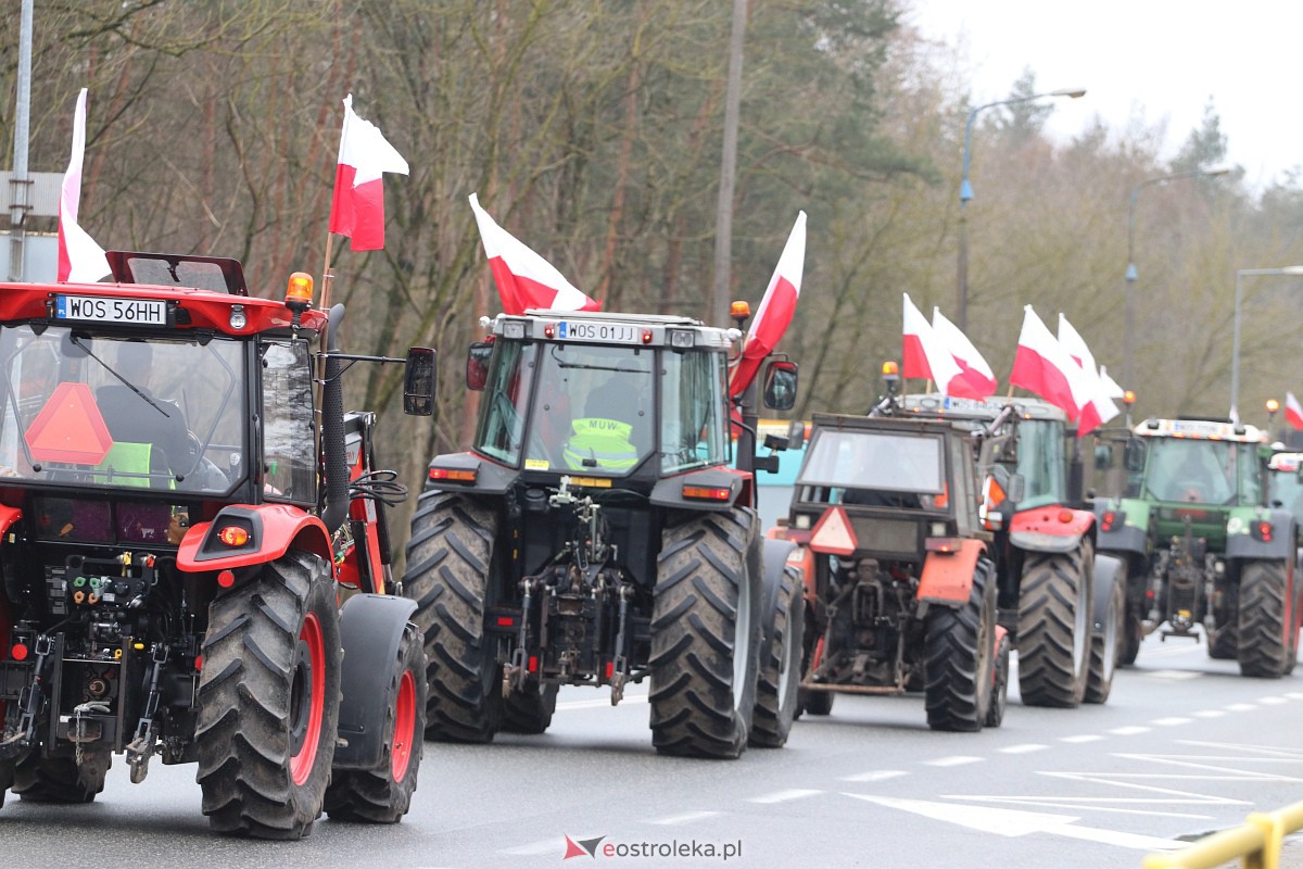 Protest rolników w Ostrołęce [21.02.2024] - zdjęcie #38 - eOstroleka.pl
