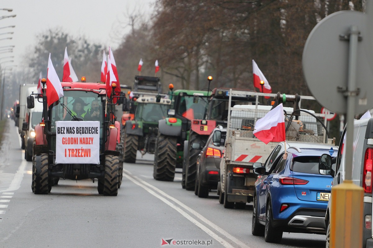 Protest rolników w Ostrołęce [21.02.2024] - zdjęcie #24 - eOstroleka.pl