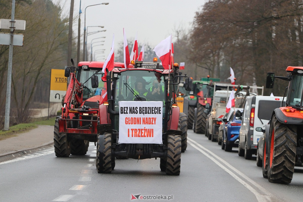 Protest rolników w Ostrołęce [21.02.2024] - zdjęcie #23 - eOstroleka.pl