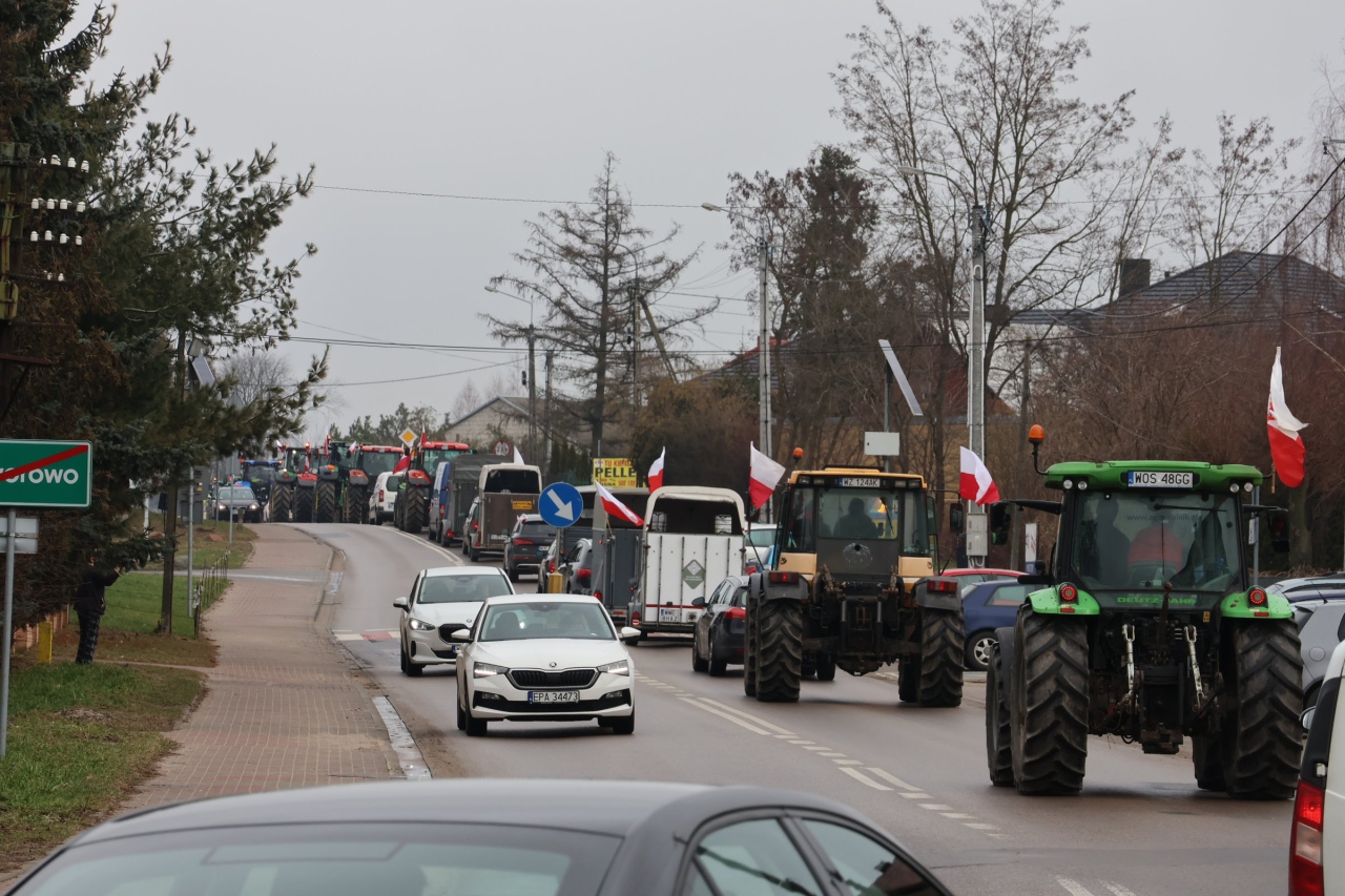 Protest rolników w Ostrołęce [21.02.2024] - zdjęcie #12 - eOstroleka.pl