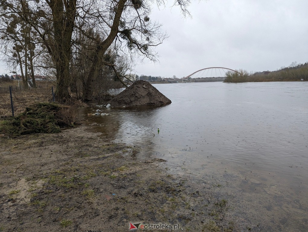 Rzeka Narew w Ostrołęce [21.02.2024] - zdjęcie #11 - eOstroleka.pl