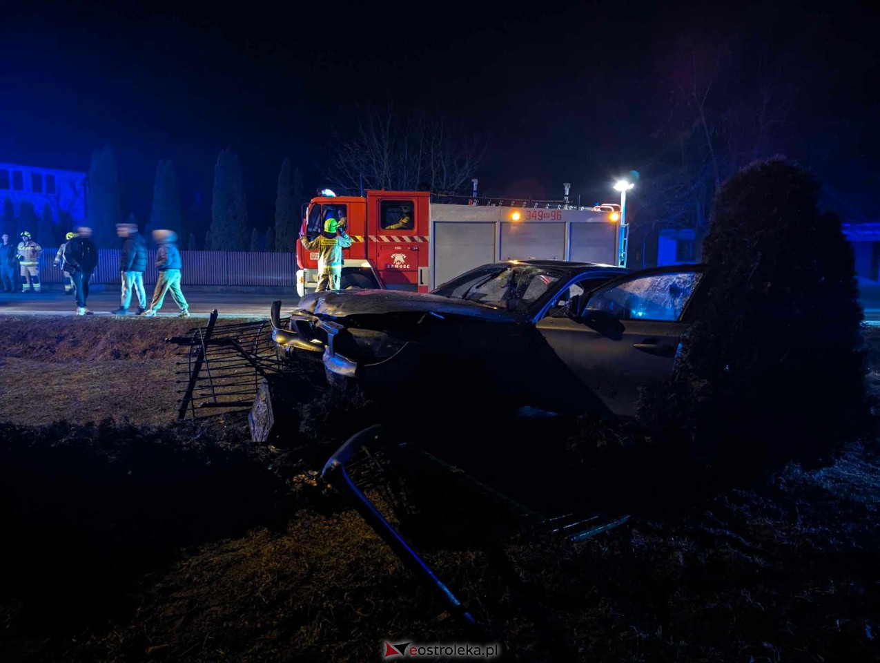 Wypadek na trasie Zamość Troszyn [23.02.2024] - zdjęcie #15 - eOstroleka.pl