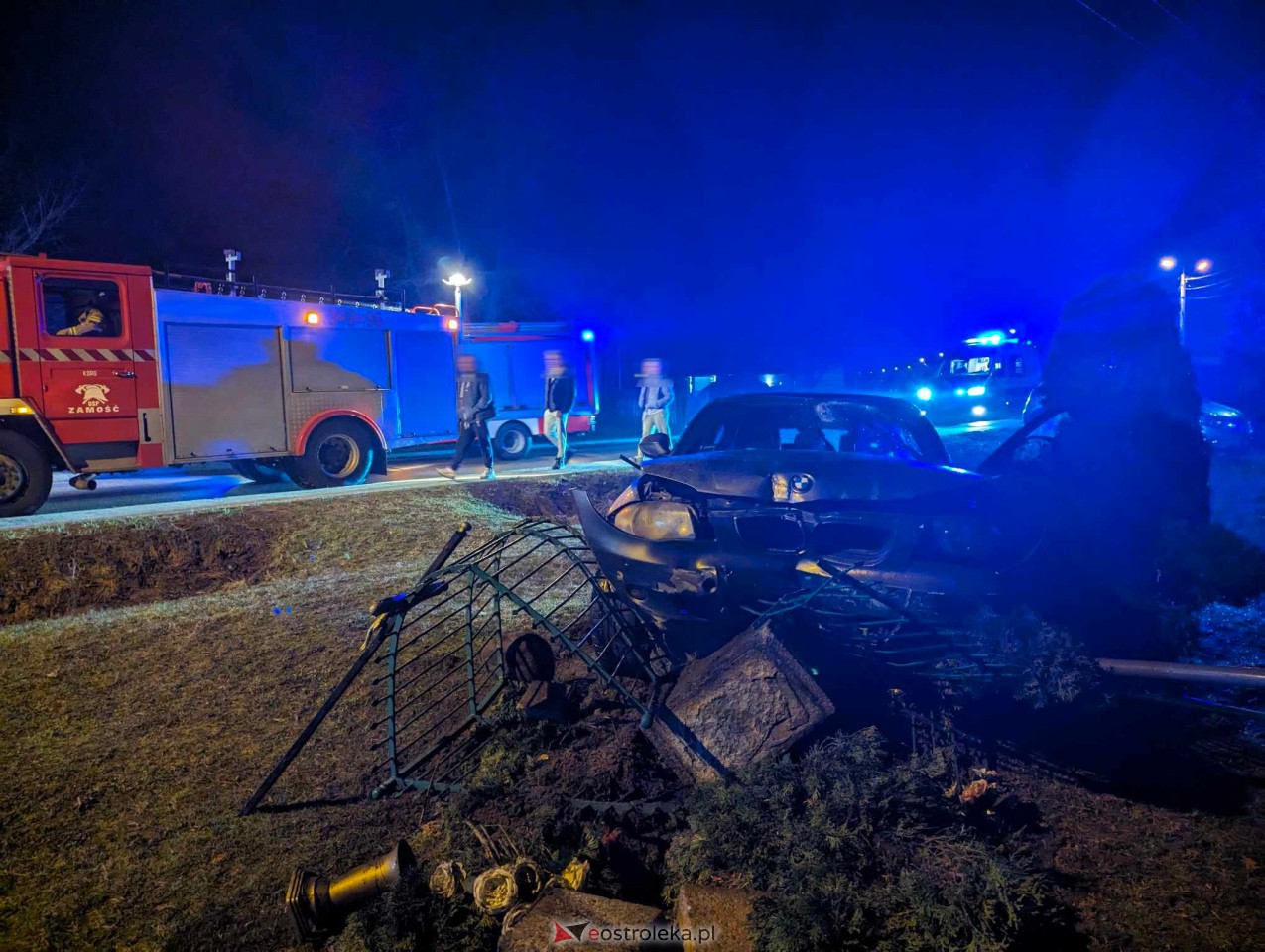 Wypadek na trasie Zamość Troszyn [23.02.2024] - zdjęcie #13 - eOstroleka.pl