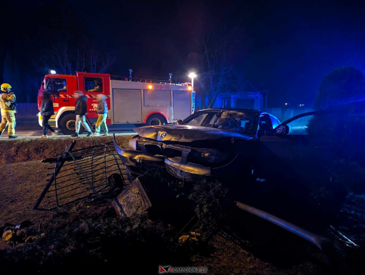 Wypadek na trasie Zamość Troszyn [23.02.2024] - zdjęcie #4 - eOstroleka.pl