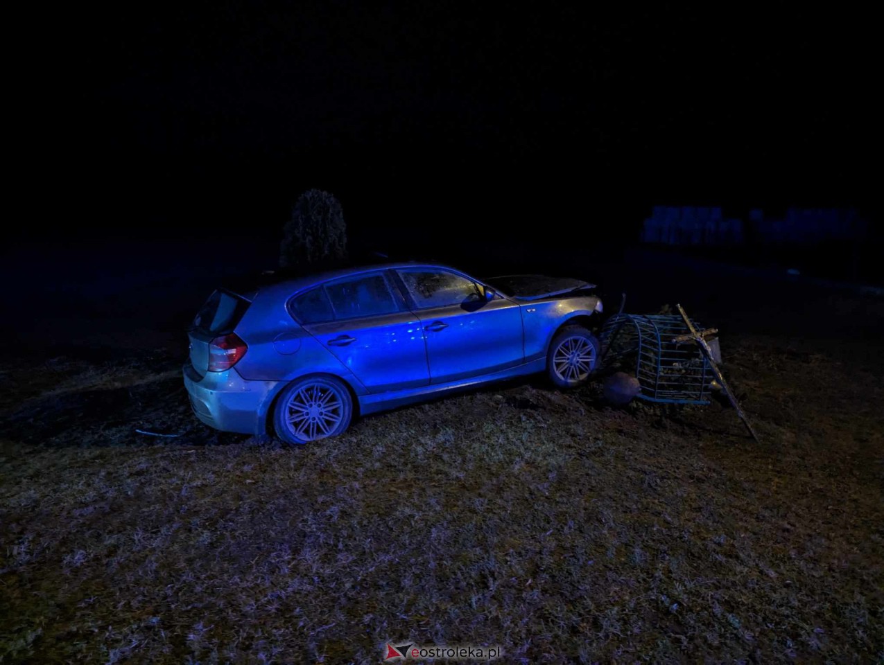 Wypadek na trasie Zamość Troszyn [23.02.2024] - zdjęcie #1 - eOstroleka.pl
