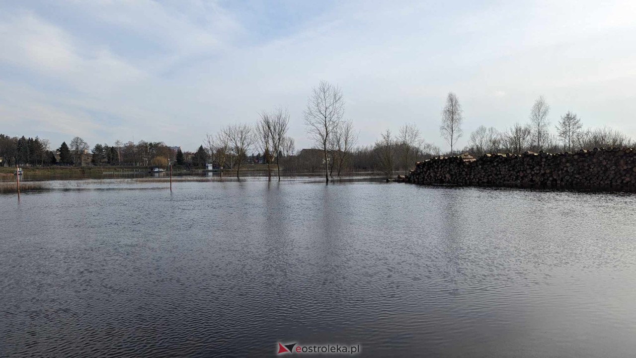 Wysoki stan rzeki Narew [25.02.2024] - zdjęcie #19 - eOstroleka.pl