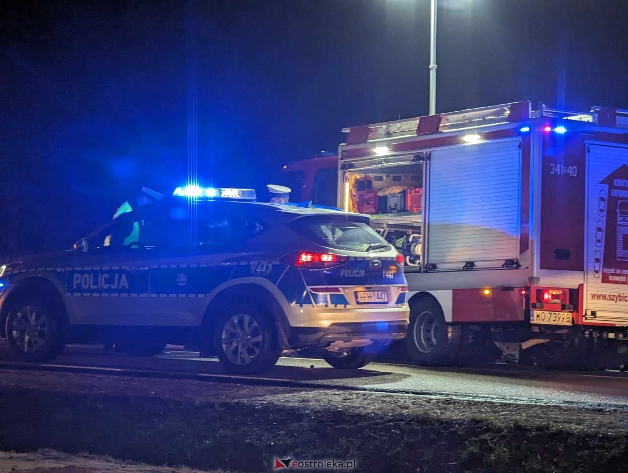 Śmiertelny wypadek w Antoniach na DK-53 [28.02.2024] - zdjęcie #5 - eOstroleka.pl