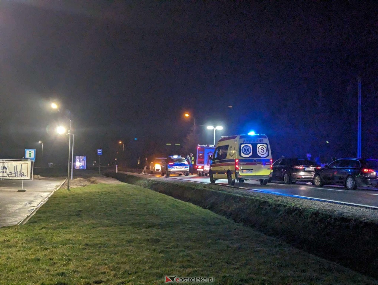 Śmiertelny wypadek w Antoniach na DK-53 [28.02.2024] - zdjęcie #20 - eOstroleka.pl