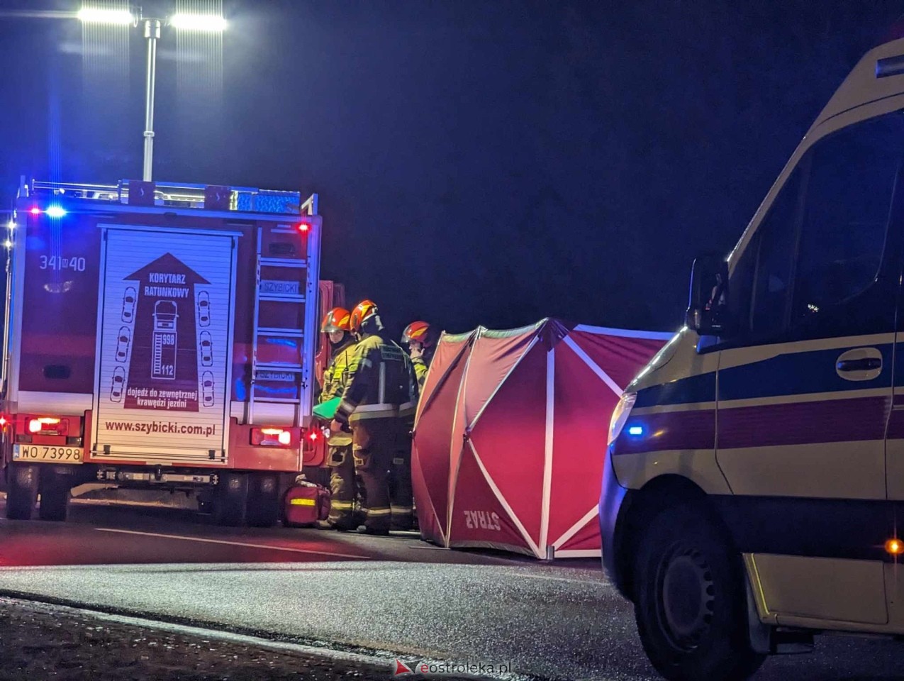 Śmiertelny wypadek w Antoniach na DK-53 [28.02.2024] - zdjęcie #19 - eOstroleka.pl