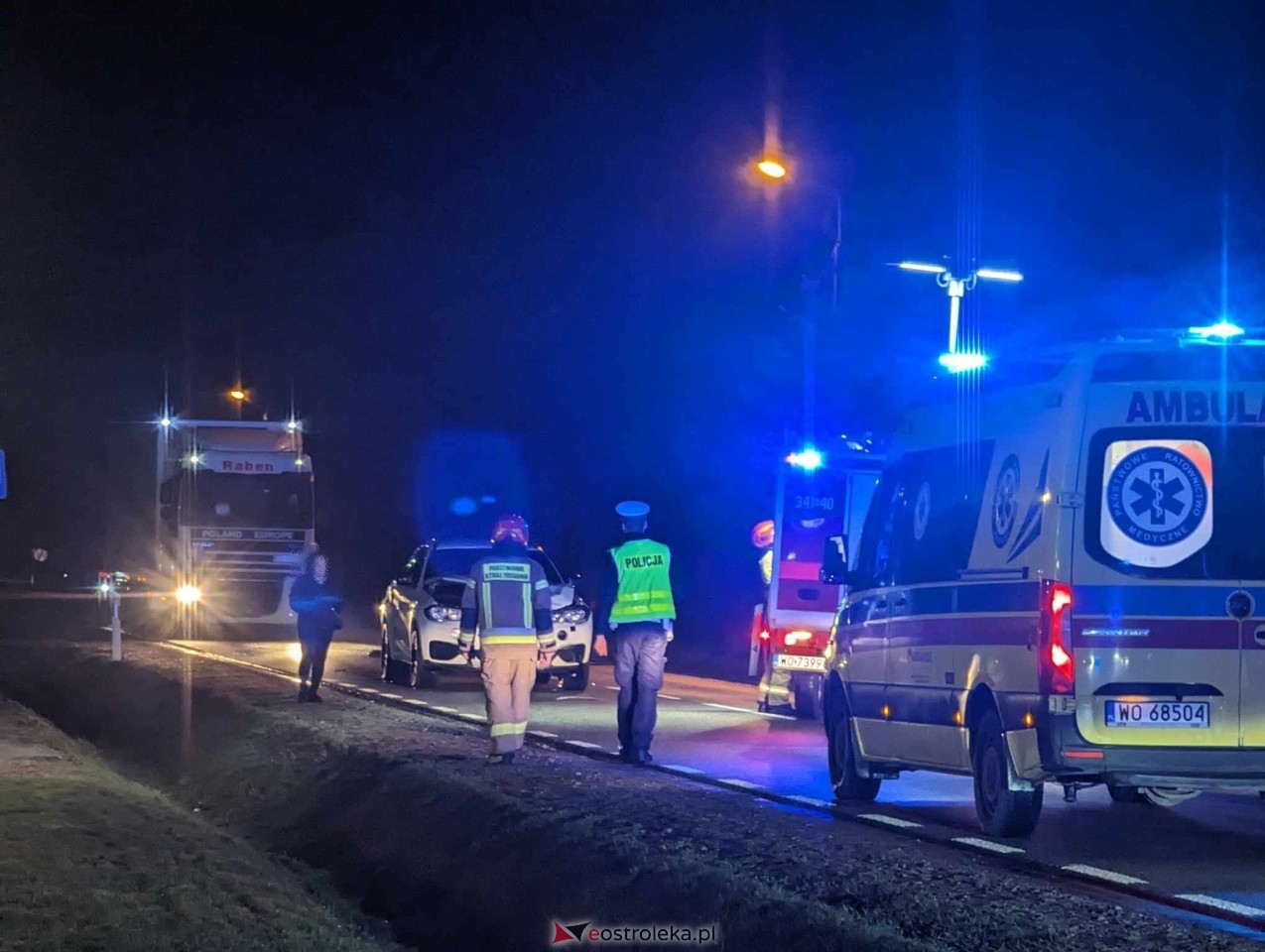 Śmiertelny wypadek w Antoniach na DK-53 [28.02.2024] - zdjęcie #11 - eOstroleka.pl