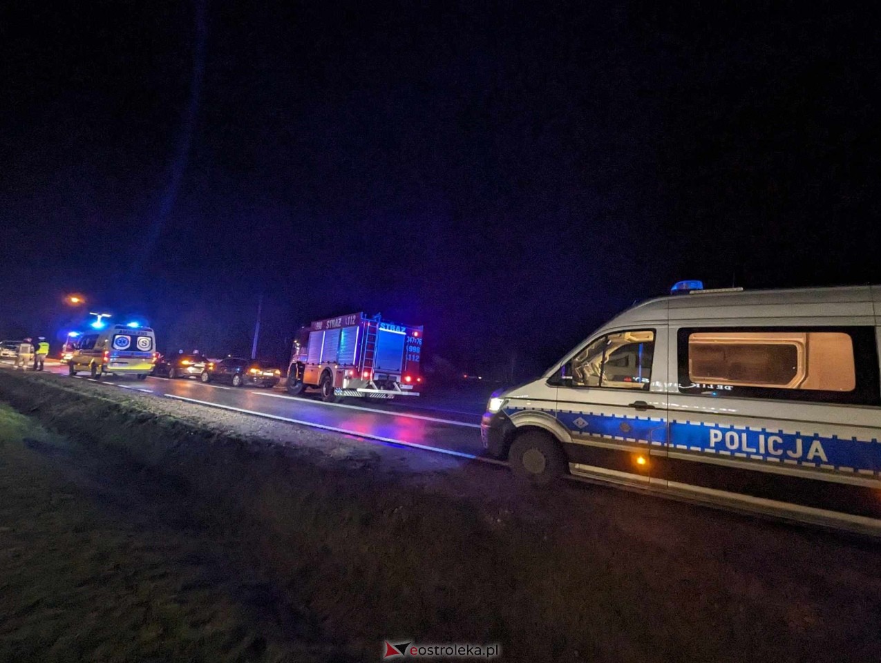 Śmiertelny wypadek w Antoniach na DK-53 [28.02.2024] - zdjęcie #12 - eOstroleka.pl