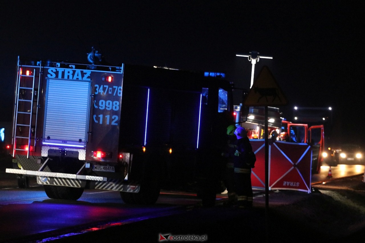 Śmiertelny wypadek w Antoniach na DK-53 [28.02.2024] - zdjęcie #3 - eOstroleka.pl