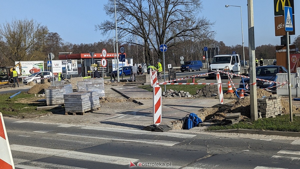 Przebudowa ronda Siemowita w Ostrołęce: Kierowcy muszą uzbroić się w cierpliwość [07.03.2024] - zdjęcie #7 - eOstroleka.pl