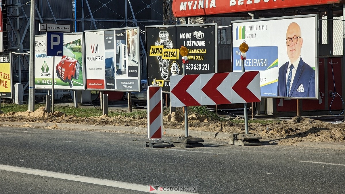 Przebudowa ronda Siemowita w Ostrołęce: Kierowcy muszą uzbroić się w cierpliwość [07.03.2024] - zdjęcie #19 - eOstroleka.pl