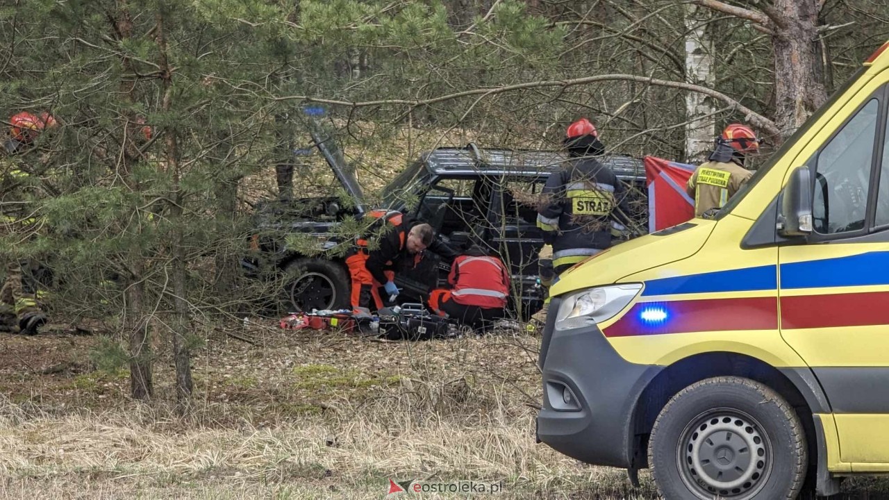 Wypadek w Laskowcu [14.03.2024] - zdjęcie #12 - eOstroleka.pl