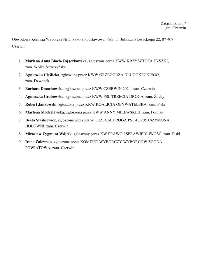 Obwodowe Komisje Wyborcze. Wybory samorządowe 2024 [18.03.2024] - zdjęcie #225 - eOstroleka.pl