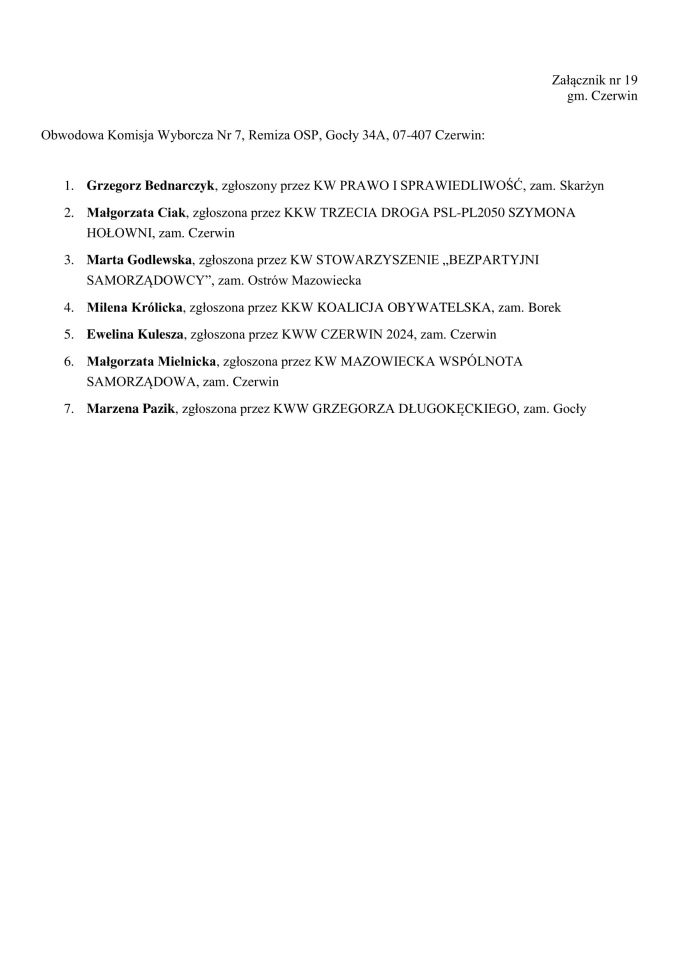 Obwodowe Komisje Wyborcze. Wybory samorządowe 2024 [18.03.2024] - zdjęcie #223 - eOstroleka.pl