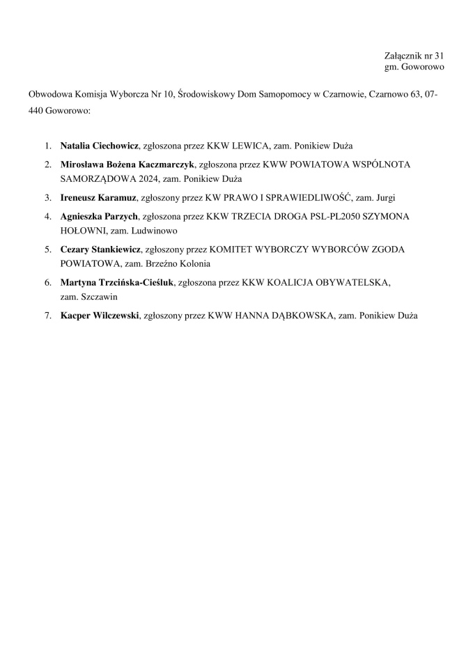Obwodowe Komisje Wyborcze. Wybory samorządowe 2024 [18.03.2024] - zdjęcie #211 - eOstroleka.pl