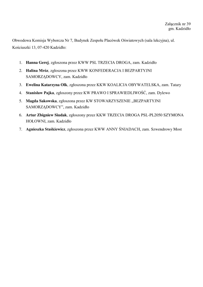 Obwodowe Komisje Wyborcze. Wybory samorządowe 2024 [18.03.2024] - zdjęcie #203 - eOstroleka.pl