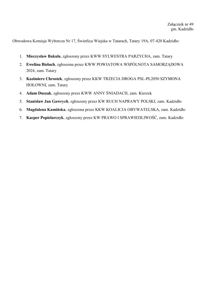 Obwodowe Komisje Wyborcze. Wybory samorządowe 2024 [18.03.2024] - zdjęcie #193 - eOstroleka.pl