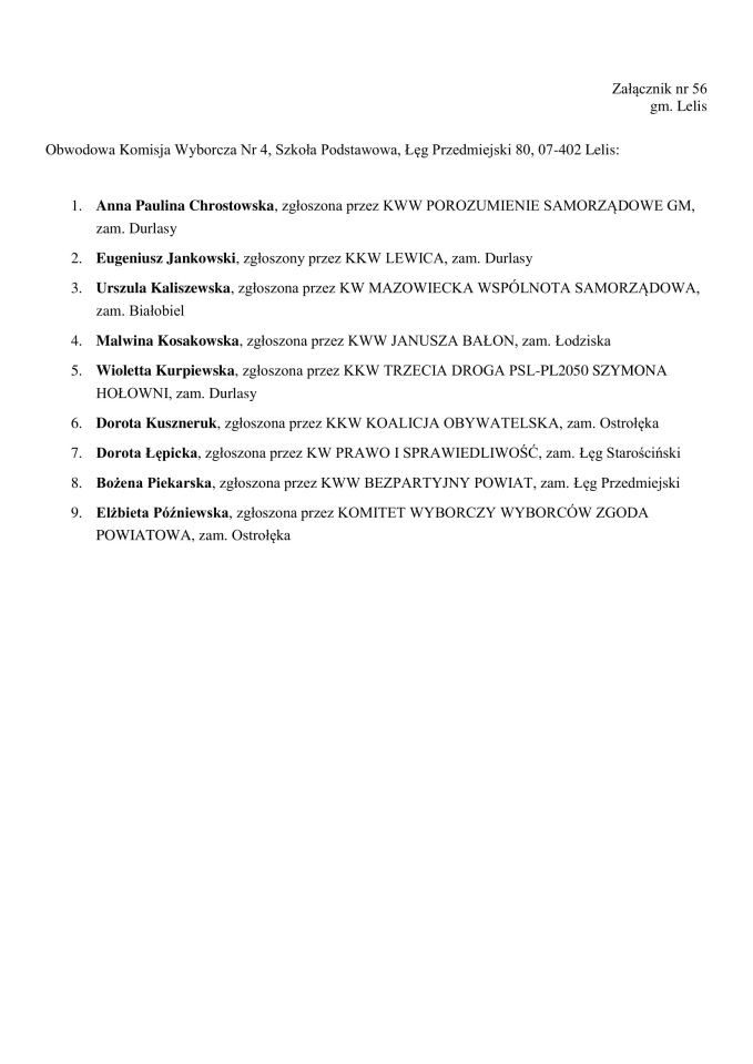Obwodowe Komisje Wyborcze. Wybory samorządowe 2024 [18.03.2024] - zdjęcie #186 - eOstroleka.pl