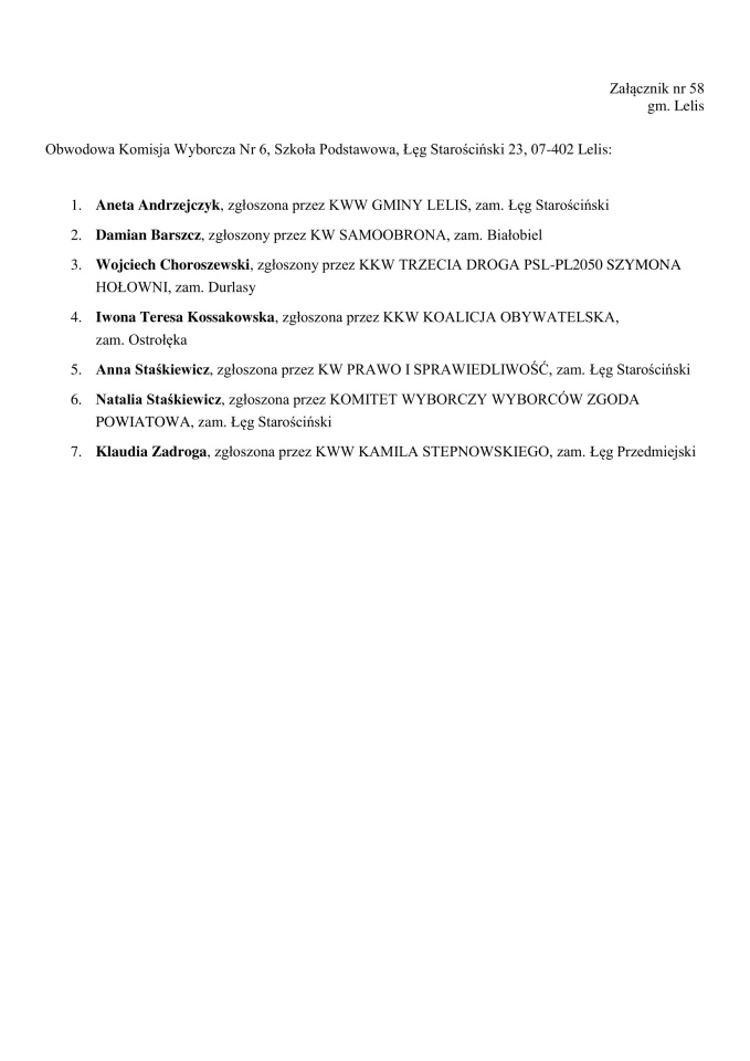 Obwodowe Komisje Wyborcze. Wybory samorządowe 2024 [18.03.2024] - zdjęcie #184 - eOstroleka.pl